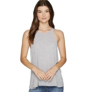 Intimately Free‎ People Long Beach Ribbed High Neck Tank Top Gray Small Lounge